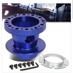 Aluminum Blue Steering Wheel Hub Adapter chevy gmc dodge jeep