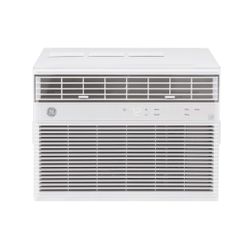 GE - 8,000 BTU - Window Air Conditioner - 1 kW Electric Heat - For Medium Rooms up to 350 sq. ft.