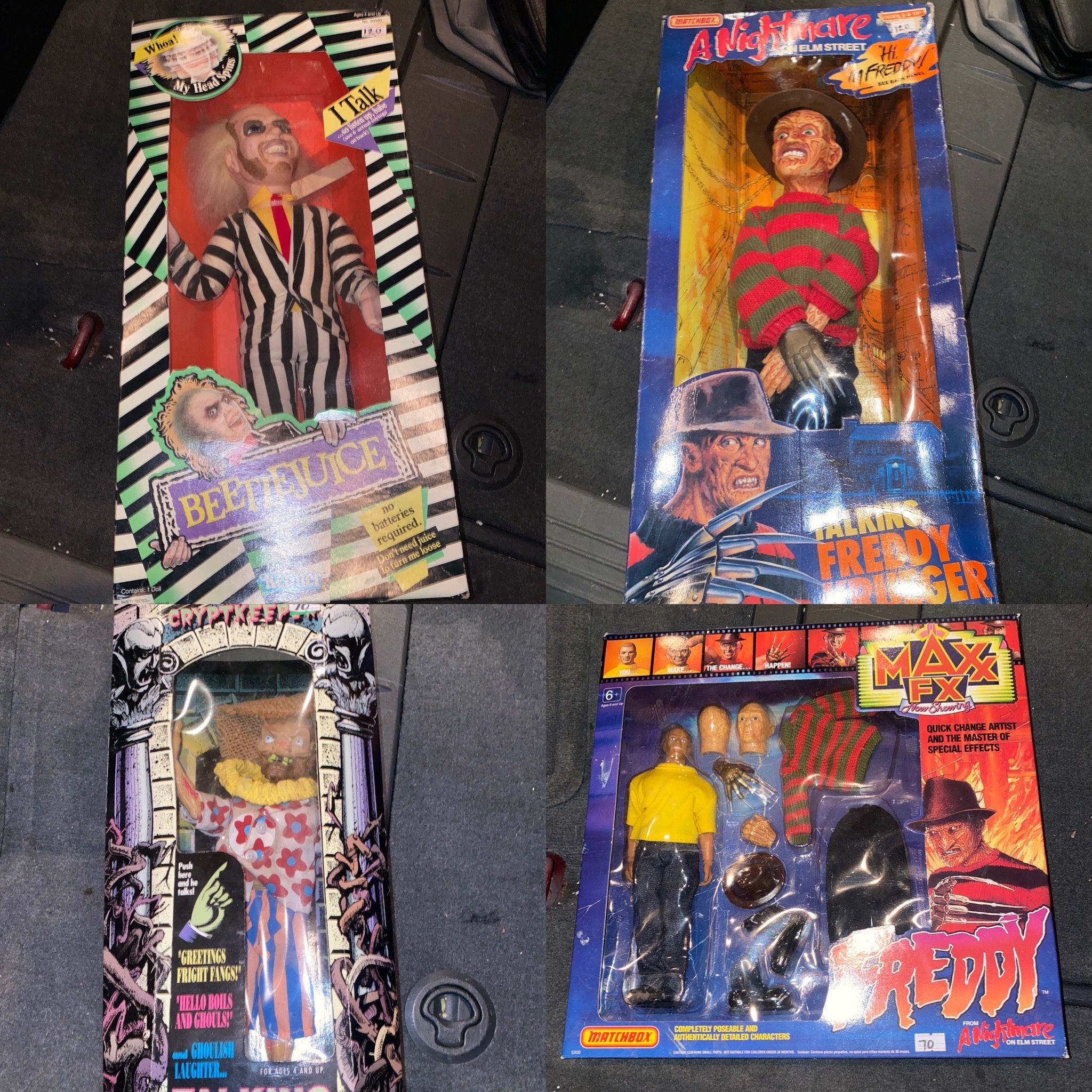 Freddy Krueger & other Monster Toys In Mecha Market Section At Mantiques In Fremont Niles Ca. All priced individually and to sell. 37671 niles blv
