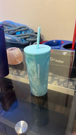 Starbucks Blue Glass Cup