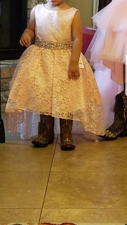 Gorgeous blush toddler dress