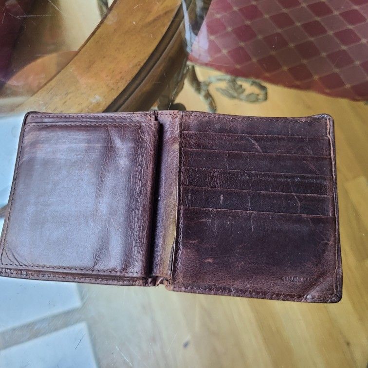 Mens Genuine Soft Leather Wallet ID Insert