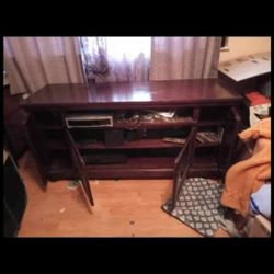 Wooden Entertainment Center 