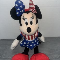 Minnie Mouse Plush – Stars and Stripes Patriotic Outfit