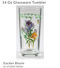 Garden Bloom Glassware Glasses