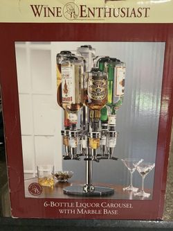 6 bottle Liquor Carousel