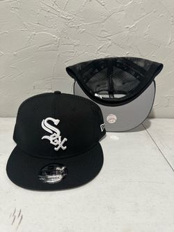 MLB New Era Chicago White Sox Black Trucker Style 9fifty SnapBack Hats