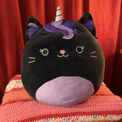 Squishmallows 12-inch Nixy the Caticorn plush toy. 