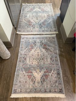 Washable rug 2 piece