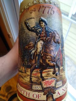 Birth of A Nation Miller High life Beer Stein First in Series Numbered

