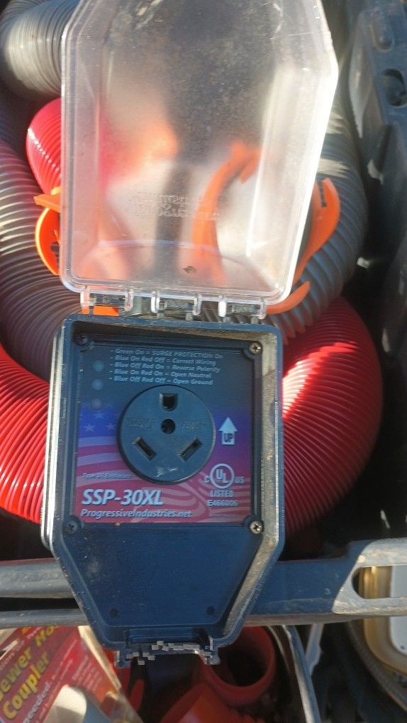 Progressive Industries SSP-30XL Portable RV Smart Surge Protector.