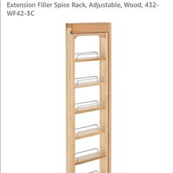 New Upper Rev-A-Shelf Pull Out Filler Spice Rack 