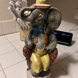 Vintage Elephant Jim Beam Bottle 