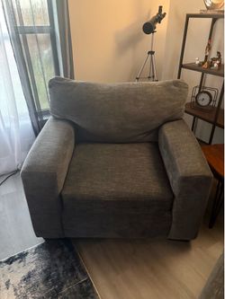 Chair with ottoman