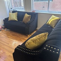 Loveseat and sofa