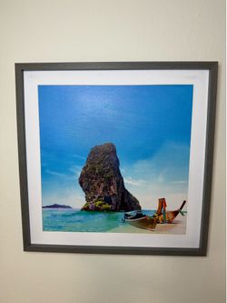 Framed Seascape Landscape Art