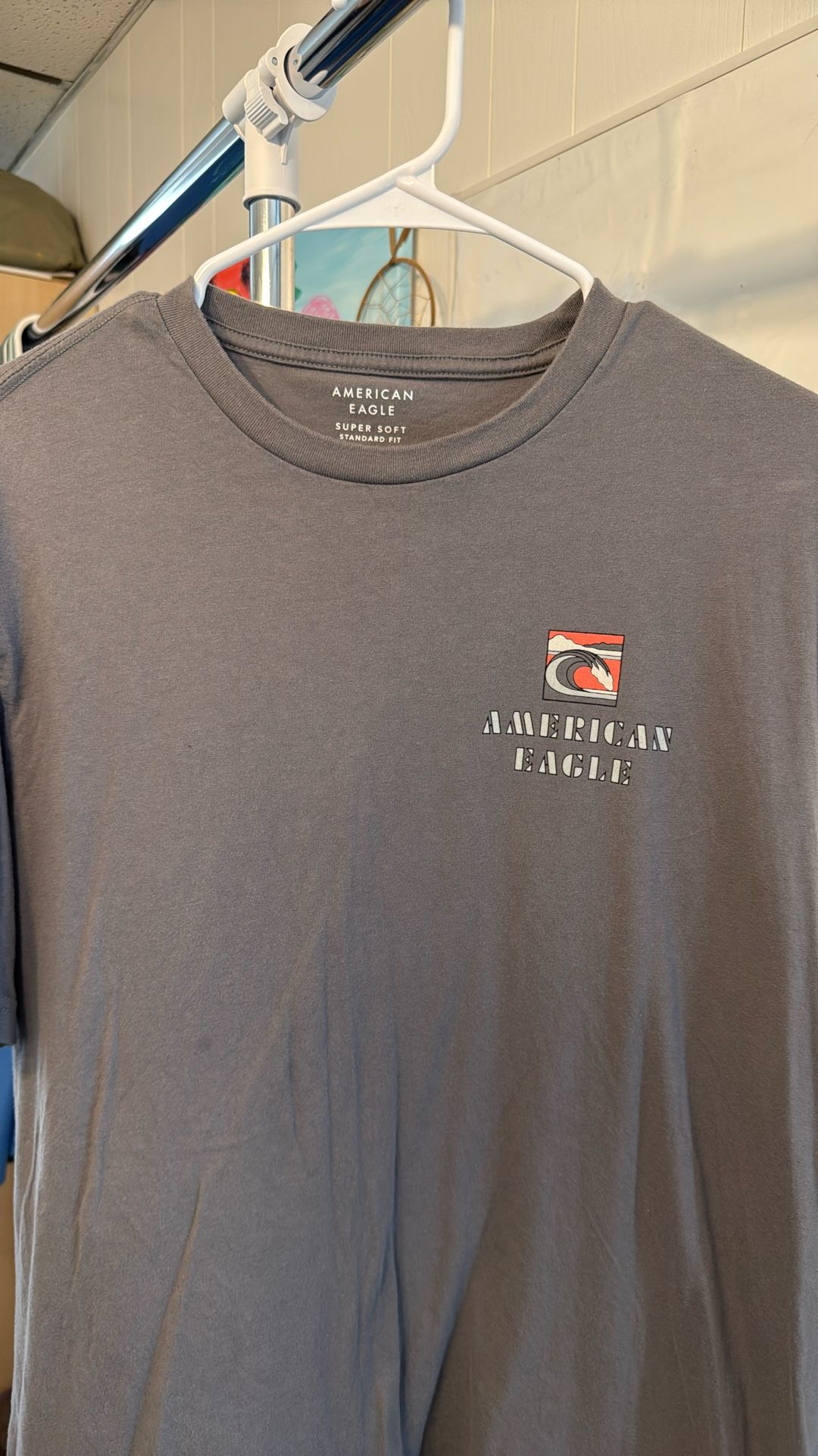 Men’s Grey American Eagle Tshirt