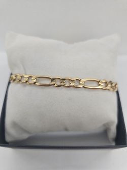 Figaro Bracelet 14k