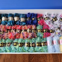 🔥Will Separate🔥37 Skeins w/ Beginner-level project directions inside the wrapping paper + FREE Storage Bin/Box Container Tote