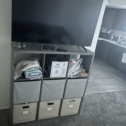 Smart Tv, Stand, Sectional, And Table 