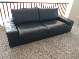 Ikea leather couch comfortable and recondition leather