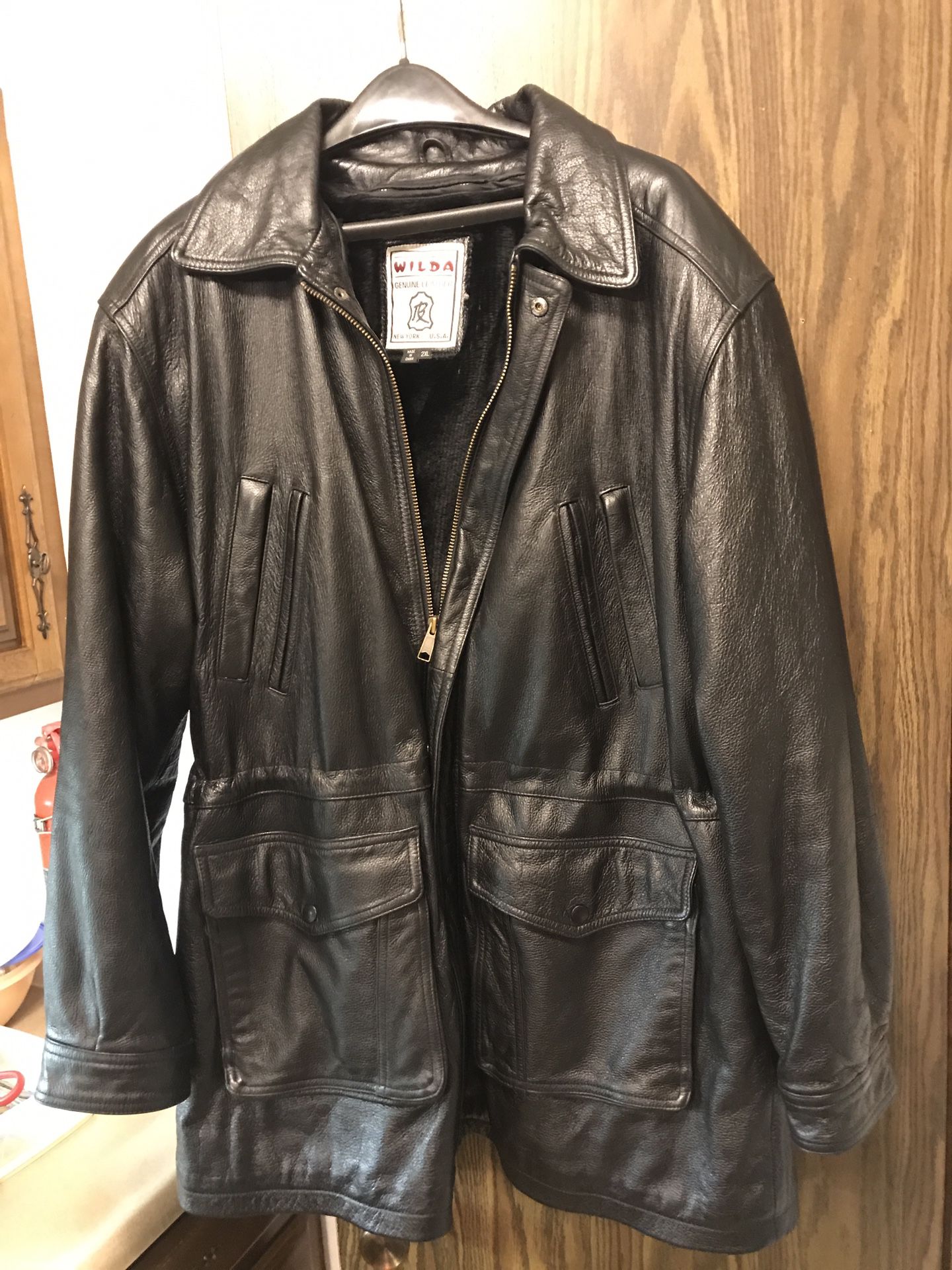 Men’s Leather Lined Coat