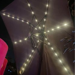 Outdoor Umbrella With Light That Are Solar Powered 