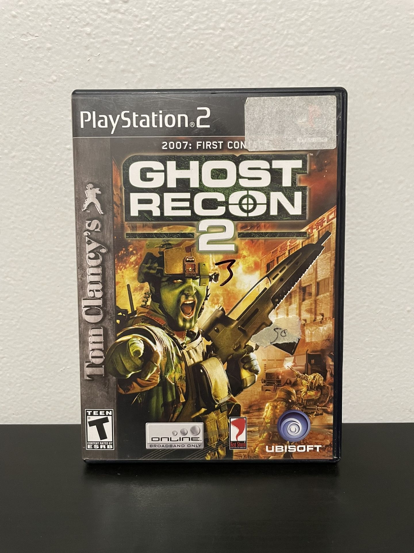 Ghost Recon 2 PS2 PlayStation 2 Game CIB Manual Tom Clancys 2007 First Contact