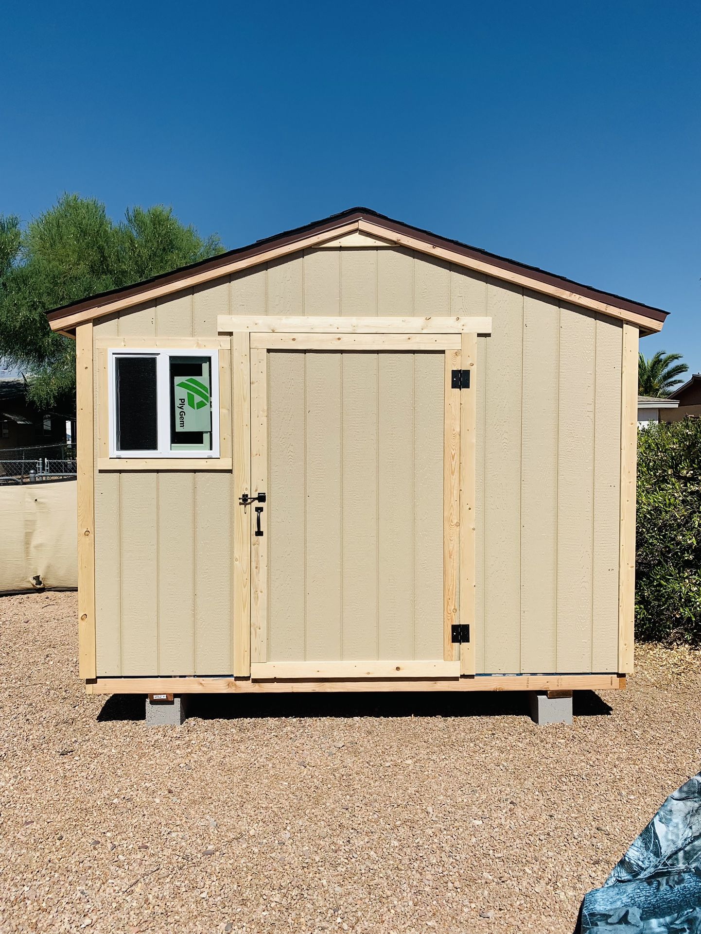10 ft x 10 ft Wood Storage shed (HOA Approved)