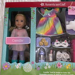American Girl Welliewishers Camille Doll & Sweet Dream Set 16 Pieces