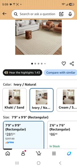 Rugs. Multiple sizes and colors