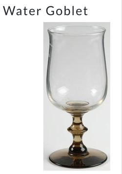 LIBBY GLASS CO. WATER GOBLETS ******