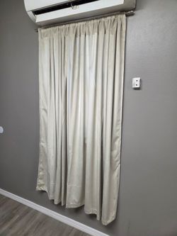 2 new curtains beigh