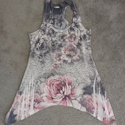  Floral Tank Tunic