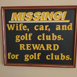 “Golf Humor" & Wall Art Décor Set - 5 Pieces