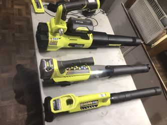 Ryobi blowers 18v 40v 