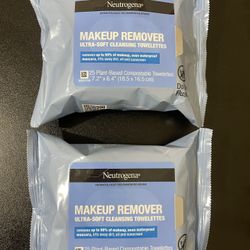 2Pack Neutrogena Makeup Remover Wipes and Face Cleansing Towelettes, 25 Ct