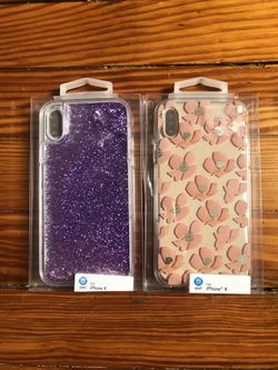 iPhone X phone cases never used $5 each