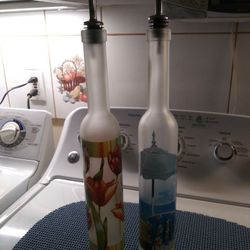 Blue New Bottle For Oil 16" ..red One Sold