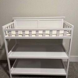White Changing Table 