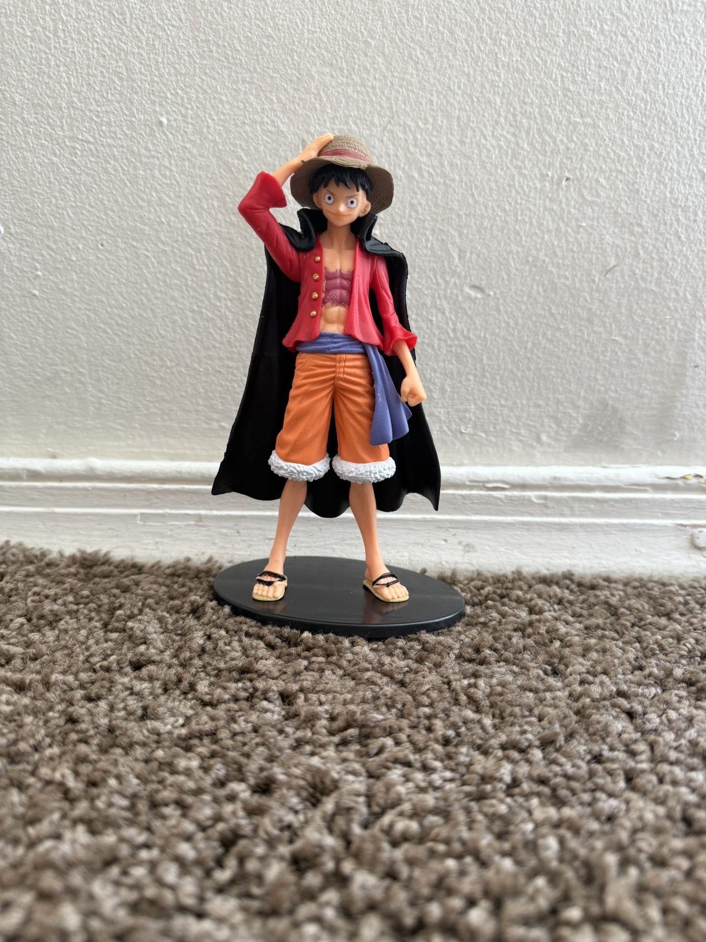 π₯ One Piece Monkey D. Luffy Action Figure Anime Collectible Figurine w/ Stand + Keychain