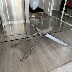 Large Glass Coffee Table 