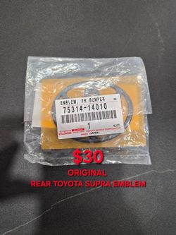 TOYOTA SUPRA REAR EMBLEM ORIGINAL