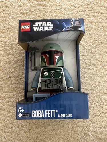 Rare 2011 Lego Star Wars Boba Fett Alarm Clock