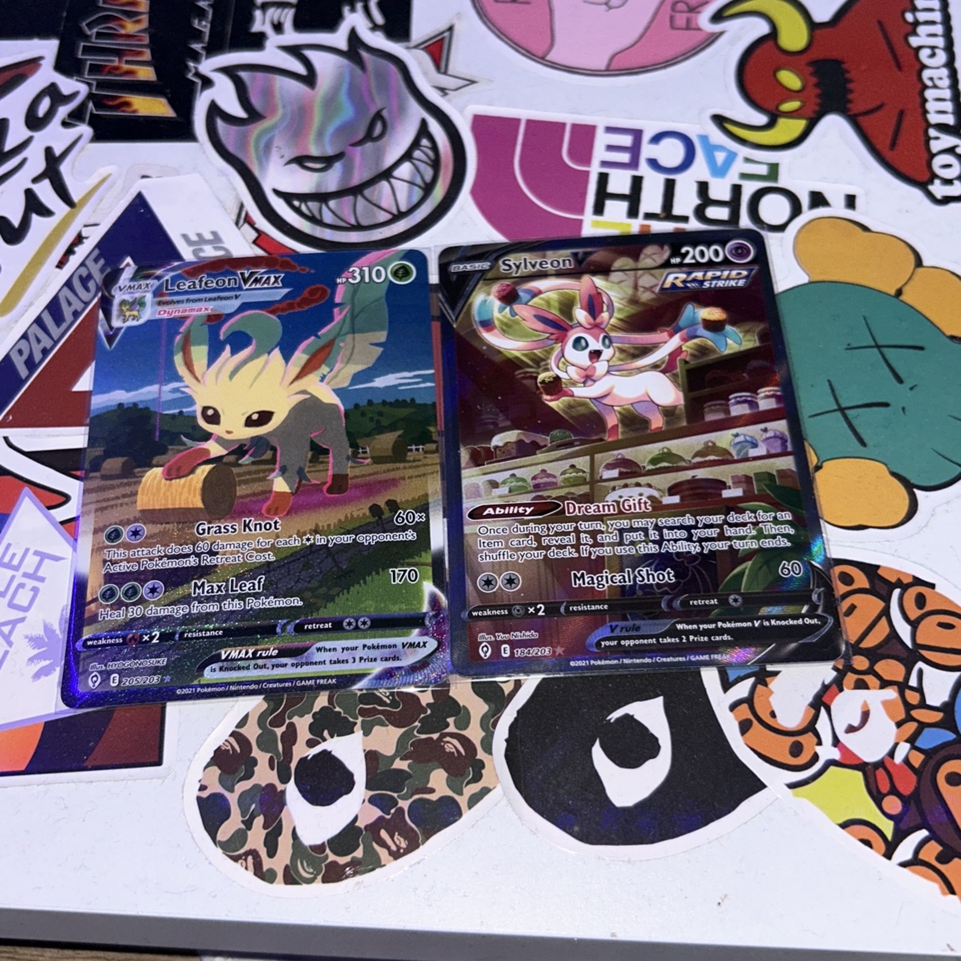 Leafeon Vmax Alt Art And Sylveon V Alt Art Pokemon Cards