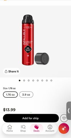 L'Oréal Infallible 3-Second Setting Mist 1.76 oz