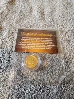 24KT Gold Plated Collector Edition Coin with COA