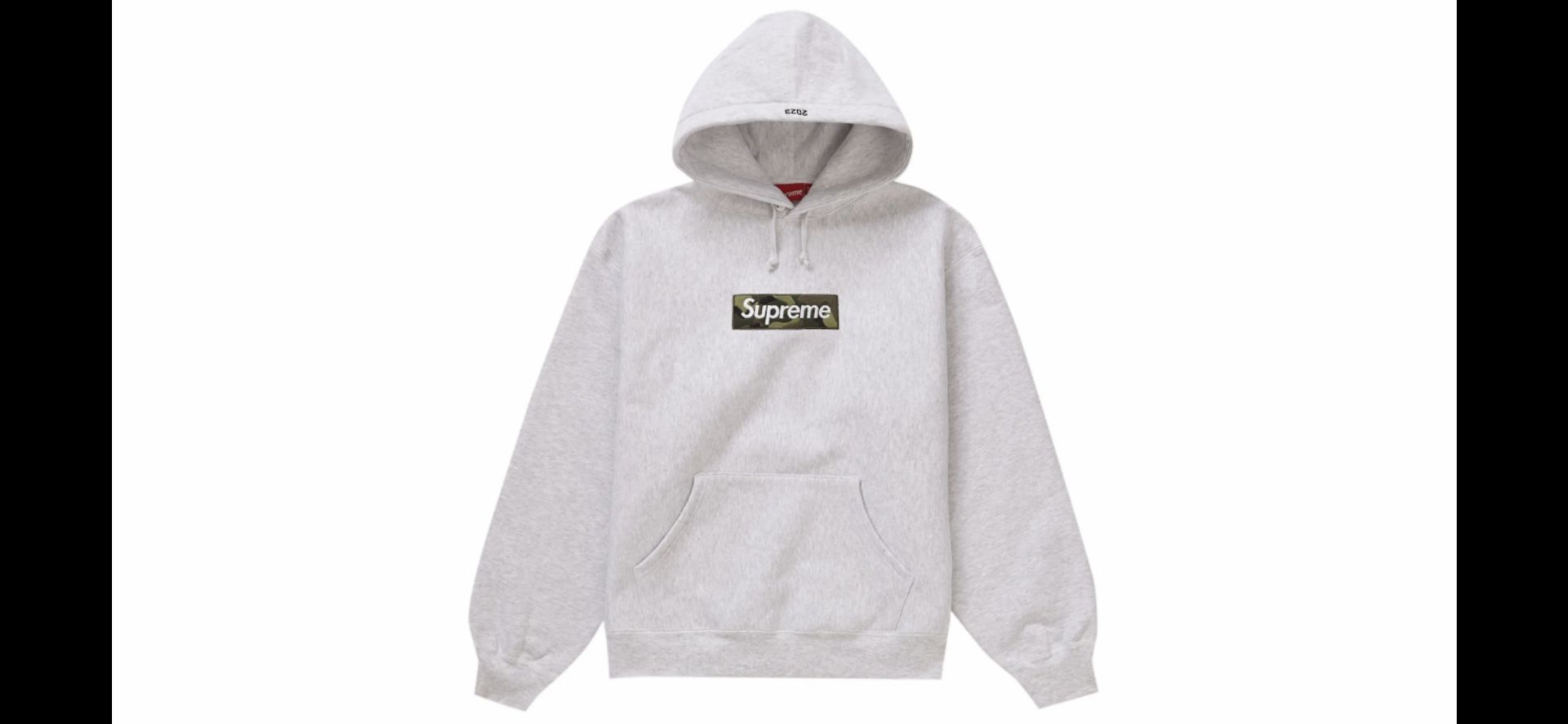 SUPREME BOX LOGO SWEATSHIRT ASH GREY