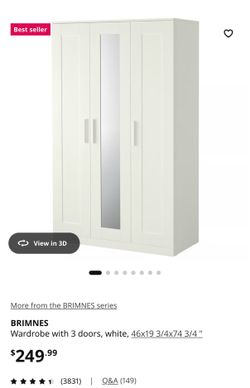 ikea BRIMNES Wardrobe (*Damaged)