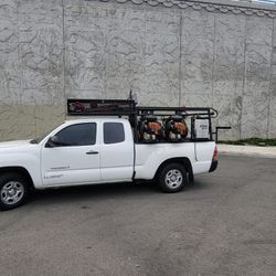 Custom Metal Racks For Weed Eater, String Trimmer, Lawn Mowers And Blower. For Work Trucks And Truck Beds